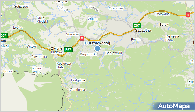 mapa Leśniczówka Nowa, Leśniczówka Nowa na mapie Targeo